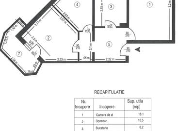 Apartament 2 camere, 2 balcoane, baie cu geam | ETAJUL 1 | bloc 1982 - 10