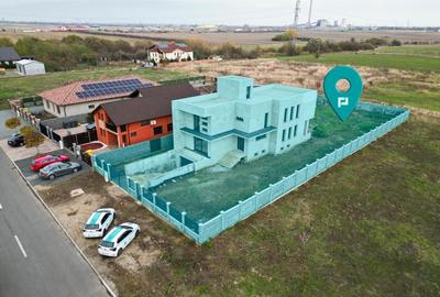 Vilă modernă pe 3 niveluri la gri în Poltura - 1