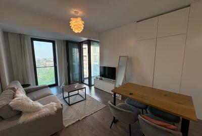 Apartament cu 2 camere semidecomandat, mobilat în Pipera