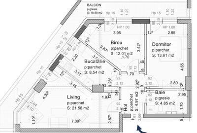 Apartament de vanzare, cu 3 camere zona Tractorul - 4