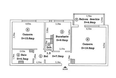 Apartament cu 2 camere DECOMANDAT-Etaj 1-Odobescu-Central - 1