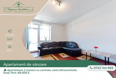 Apartament cu 2 camere semidecomandat, mobilat în Ultracentral