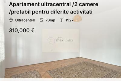 Apartament cu 2 camere circular, mobilat în Ultracentral