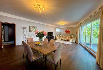 Apartament cu 4 camere semidecomandat, mobilat în Herăstrău