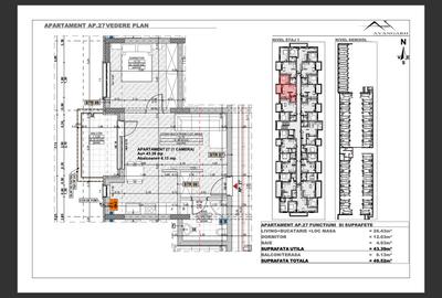 Apartament 2 camere, 46mp+ 6 mp balcon, etaj intermediar, zona Cetatii - 2