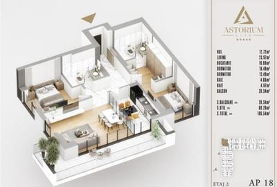 Apartament cu 3 camere decomandat în Theodor Pallady