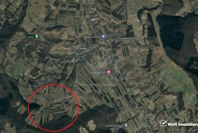 Teren extravilan 4400 mp, pozitie elevata, langa padure, Corusu - 1