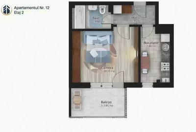 Garsoniera 42,55mp cu balcon | Lux | Metroul Bucur Obor I COMISION 0 % - 6