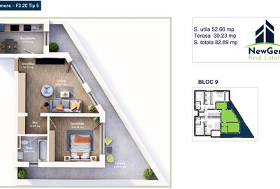 Apartament cu 2 camere semidecomandat în Mehala