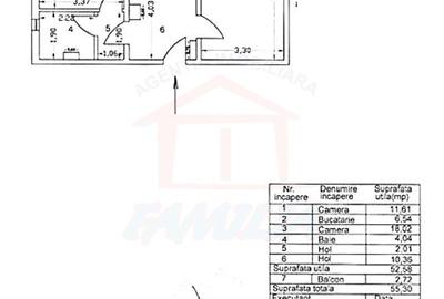 🏡 Apartament spațios 2 camere, decomandat, Mazepa – etaj 7,  lift - 17