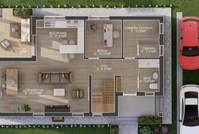 Casa Individuala | 5 Camere | 440mp Teren | Vanzare | *Balotesti* - 7