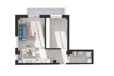 Apartament cu 2 camere decomandat în Bucium