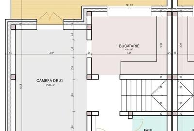 Casă nouă semifinisată cu living open space și 3 dormitoare - 24
