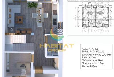Vila tip duplex- 6 camere- teren 200mp- Miraslau - 5