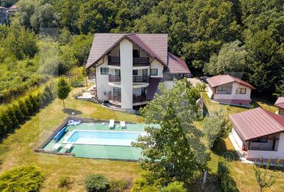 Vila exclusivista cu piscina si panorama de vis Cisnadioara - 35