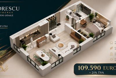 Sorescu Residence - Apartamente cu 2 camere, bloc cu lift - 7