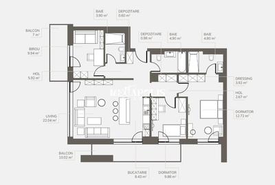 Apartament Premium | 4 camere | Bartolomeu | 90 MP - 2