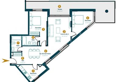 Apartament 3 camere de vanzare in Intre Lacuri, Cluj Napoca - 16