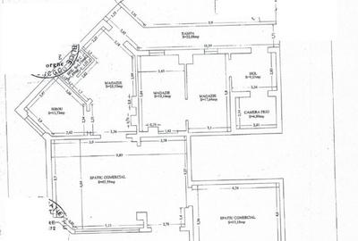 Faleza Nord, spatiu comercial din constructie 190 mp. , 5 camere, curte - 14