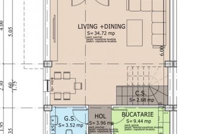 Triplex modern 4 camere Pantelimon Penny curte 250 mp terasa Mobilat - 9