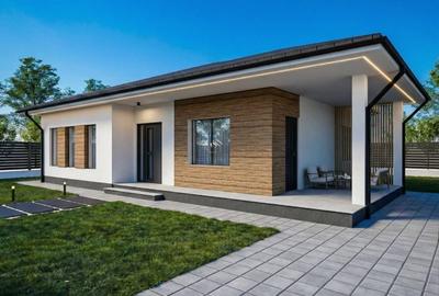 Casa plan parter racordata la toate utilitatile - 1