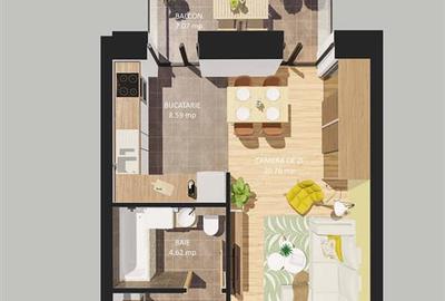 Garsoniera noua de vanzare |  13 Septembrie- Marriott | - 9