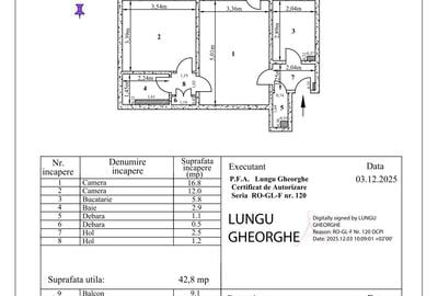 Apartament 2 Camere | 55 mp | Zona Țiglina 2 (M-uri)| Centrală Termică - 10