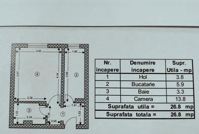 Garsoniera decomandata la parter - 10