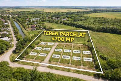 Teren intravilan 4.700 mp parcelat in loturi de 500 mp lângă București - 1