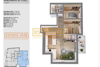 Apartamente premium 3 camere | Standarde NZEB | Zona centrala - 4
