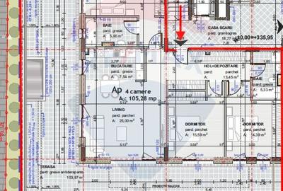 Apartament cu 4 camere (terasa 104 mp) de vânzare - zona semicentrală - 13