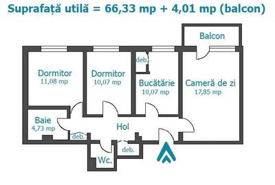 Royal Imobiliare - Vanzari apartamente 3 camere - Zona Cantacuzino - 9