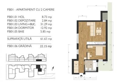 Apartament cu 2 camere | Complet finisat - 11