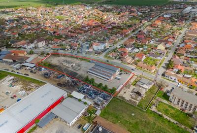 Teren 7619mp cu hala industriala/comerciala, FS - 110 ml de vanzare - 3