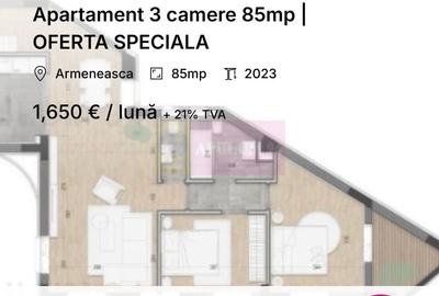 Apartament 3 camere 85mp | OFERTA SPECIALA - 1