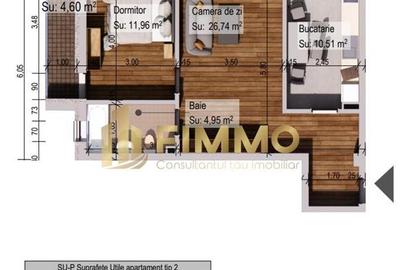 Apartament 55mp | Avans 30% + rate 3 ani | Burdujeni | ID:1106 - 1