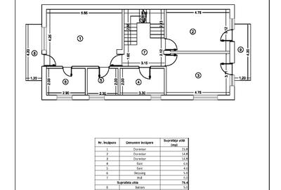 P+1+M, strada principala, 520 mp, amprenta 100 mp, total util 250 mp, an 2021 - 5