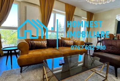 Apartament cu 3 camere semidecomandat, mobilat în Barbu Văcărescu