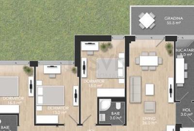 REA1018183 BEST PRICE 4 Camere cu terasa Complex Atria - 13