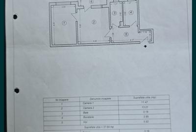 Apartament cu 2 camere semidecomandat în Tomis Nord