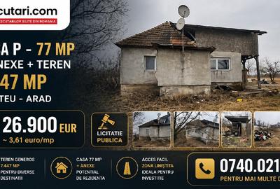 Casă individuală cu 3 camere în Petriș