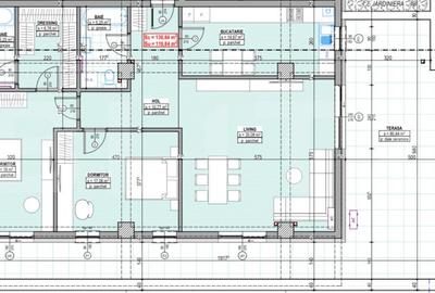 Penthouse cu 3 camere decomandat în Vest
