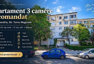 Apartament cu 3 camere decomandat în Central