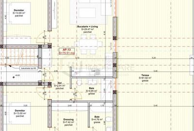 BRAYTIM - 3 Camere - 2 Bai - Terasa 64 mp - Dressing - Finisaje la alegere - 6