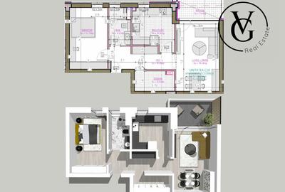 Apartament cu 2 camere spatios | in complex rezidential | Blue Bike Eden - 6