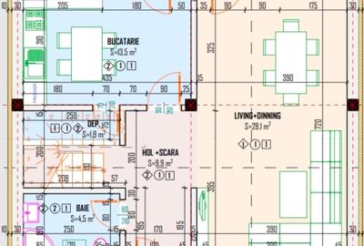Vila 4 camere + mansarda,încălzire pardoseala,2 pasi de București - 2