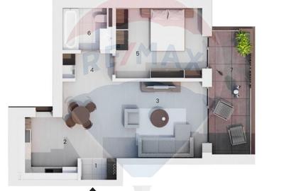 Apartament de lux, 2 camere, în zona Decebal, la 5 minute de metrou - 6