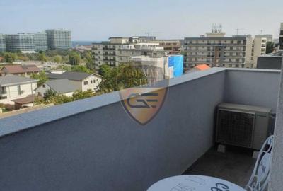 2 camere 52mp, Mamaia nord - bloc NOU-  vedere la mare, gaze, A/C. - 5