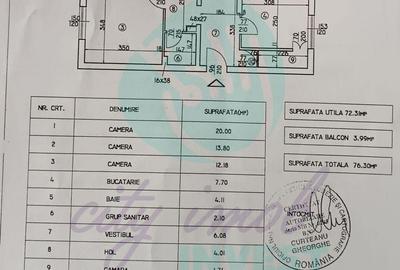 3 camere | 2 băi | Plan secund Bd. Unirii | 76 mp | - 3