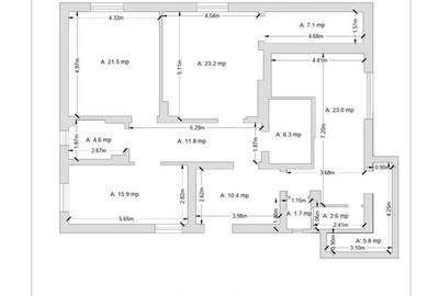 Resita CHIRIE Central, 355 mp. Demisol, Parter, Etaj 1 - 7